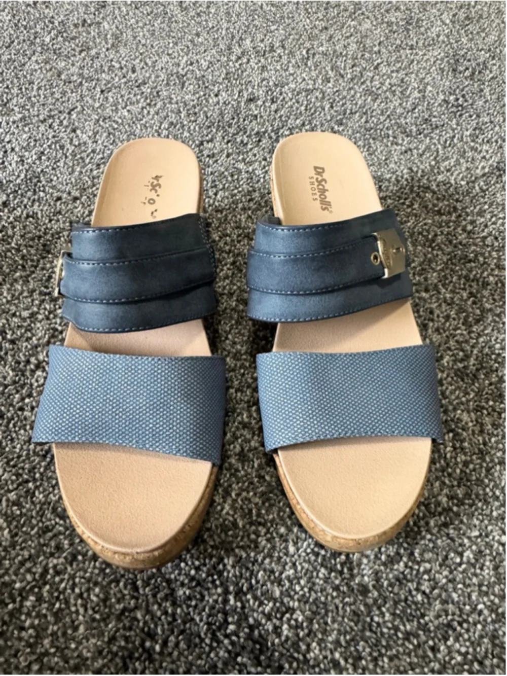 Women's Dr. Scholl's Cali Vibe Women's Sandals in Oxide Blue Size 8